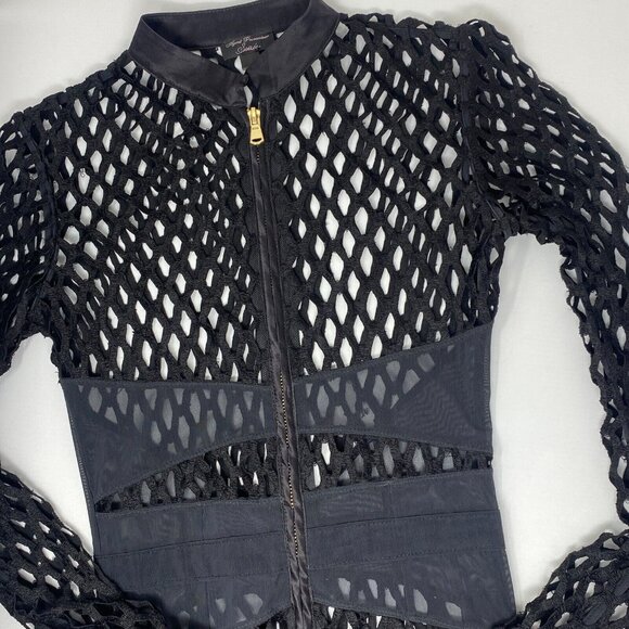 Agent Provocateur Jasmyna Black Fishnet Dress AP2 Small - Picture 5 of 12